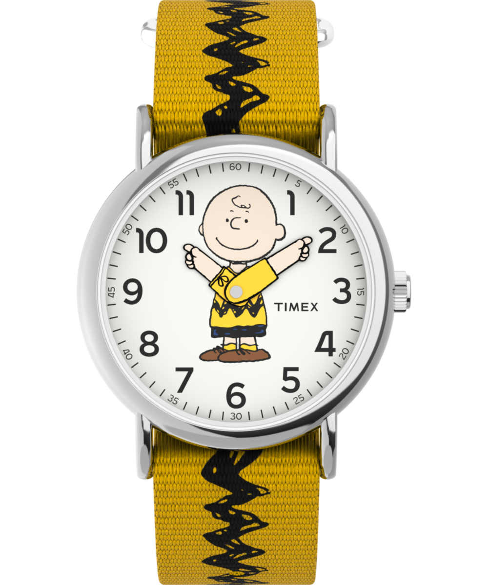 TIMEX x PEANUTS 腕時計 チャーリー・ブラウン 未使用品 Timex x Peanuts Charlie Brown 38mm Fabric Strap Watch - TW2R41100