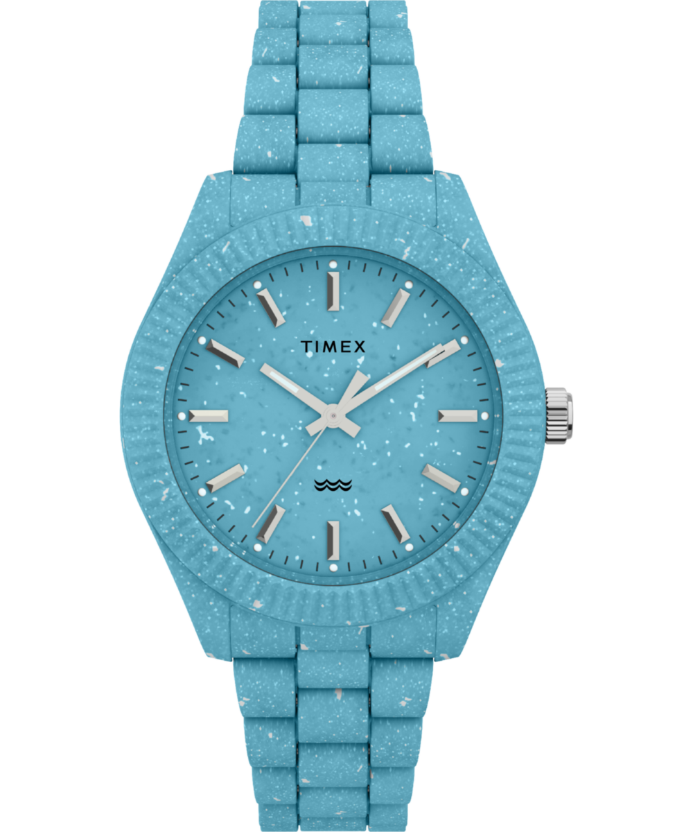 Timex Legacy Ocean 37mm Recycled Plastic Bracelet Watch