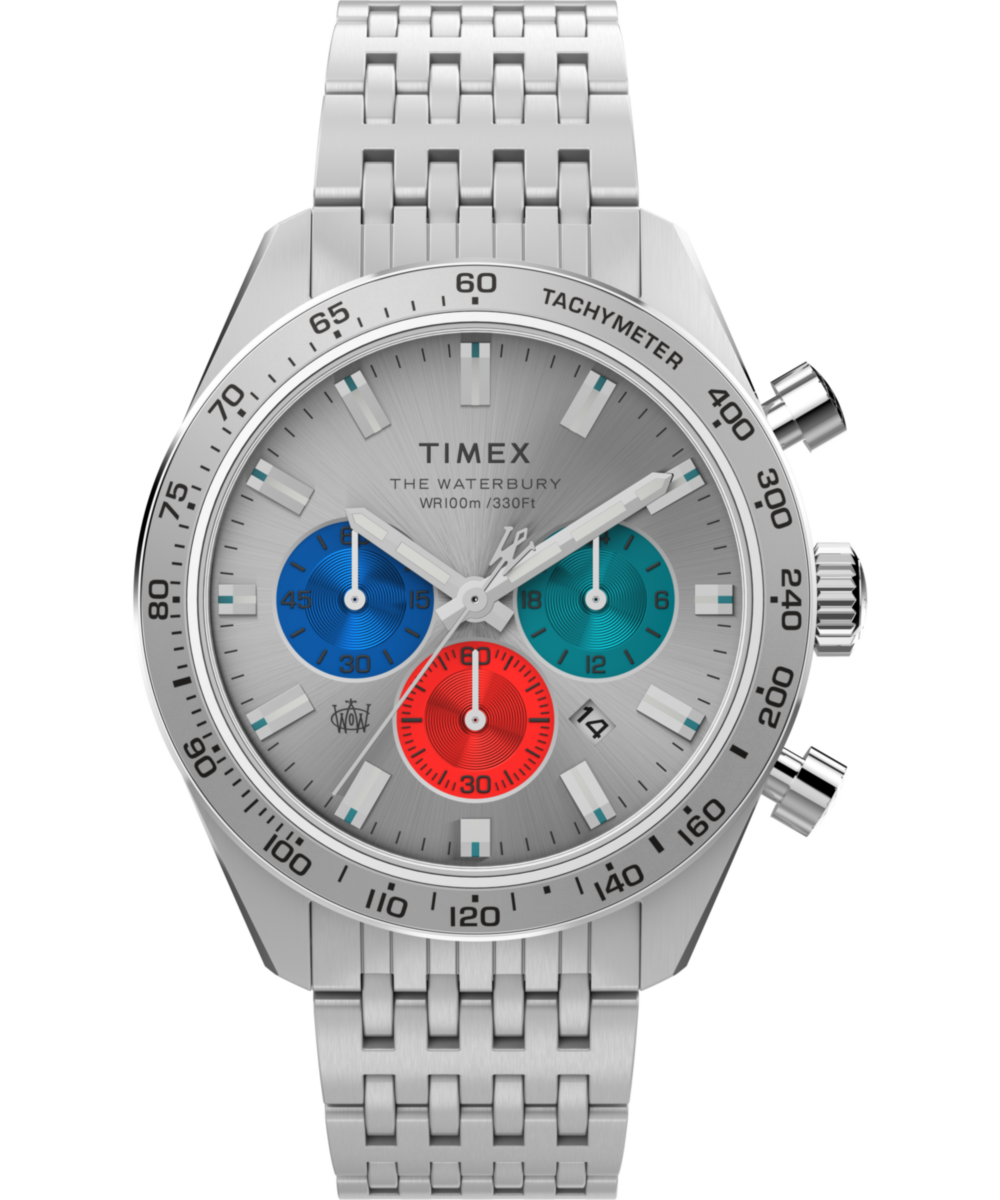 ワールドテックウォリアー　レネゲード Waterbury Chronograph 41mm Stainless Steel Bracelet Watch