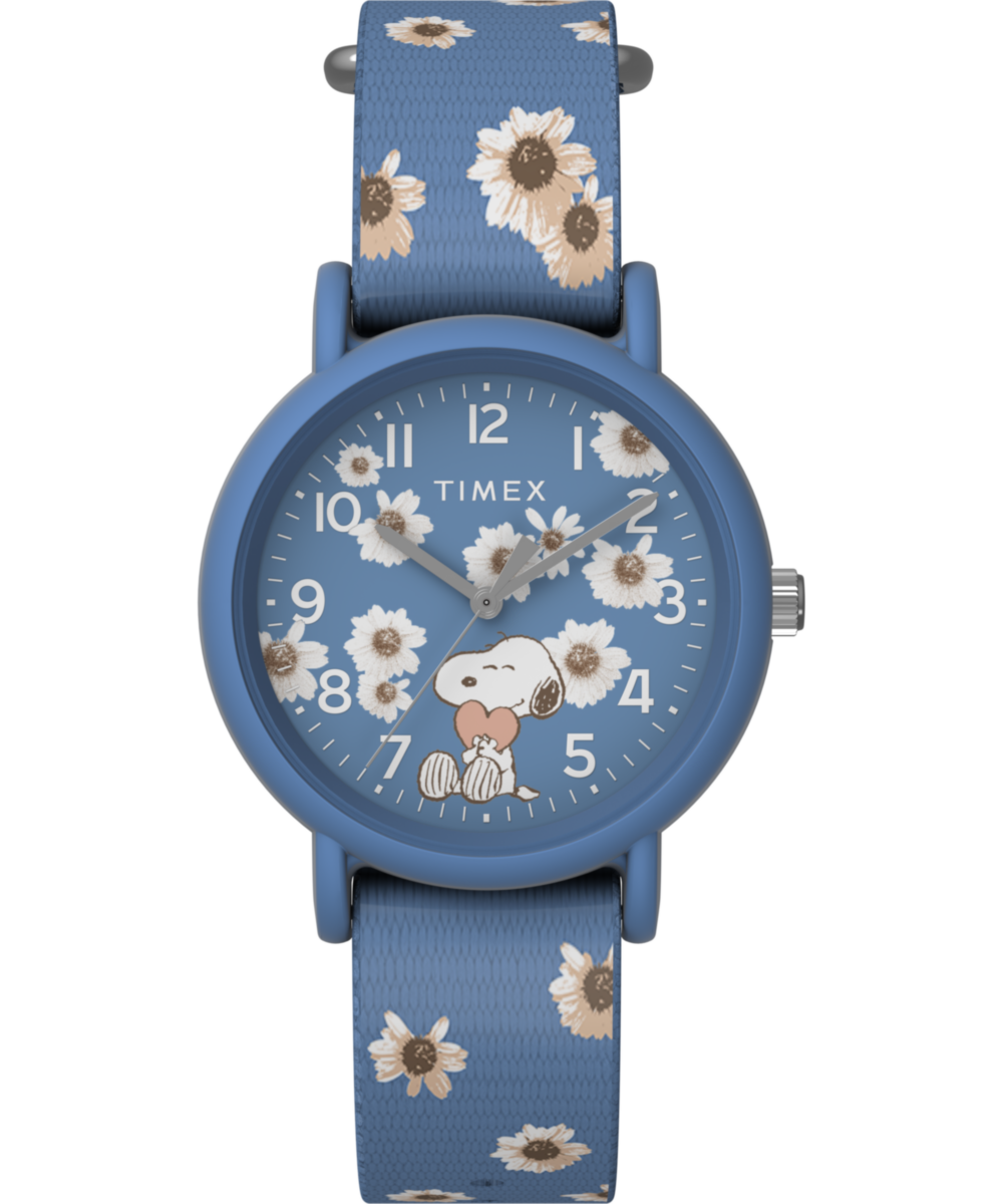 Timex x Peanuts Floral 34mm Fabric Strap Watch - TW2W33500