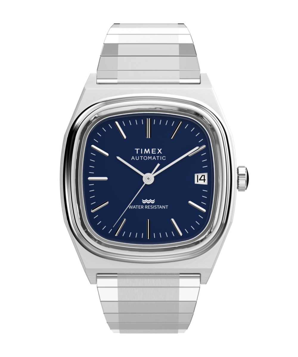 Timex® Automatic 1983 E Line 34mm Stainless Steel Expansion Band