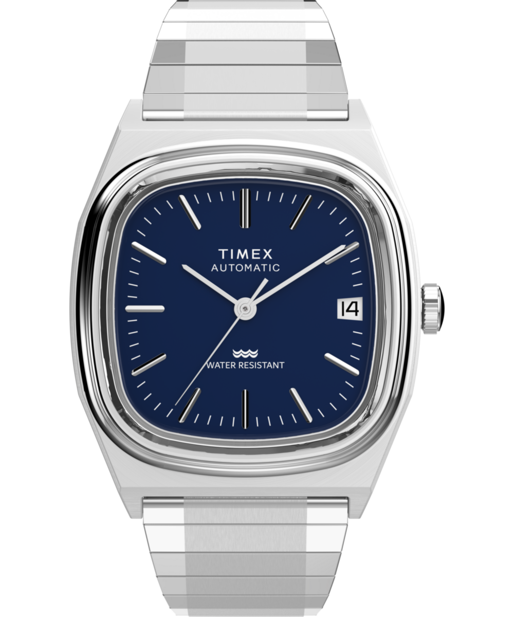 Timex® Automatic 1983 E Line 34mm Stainless Steel Expansion Band