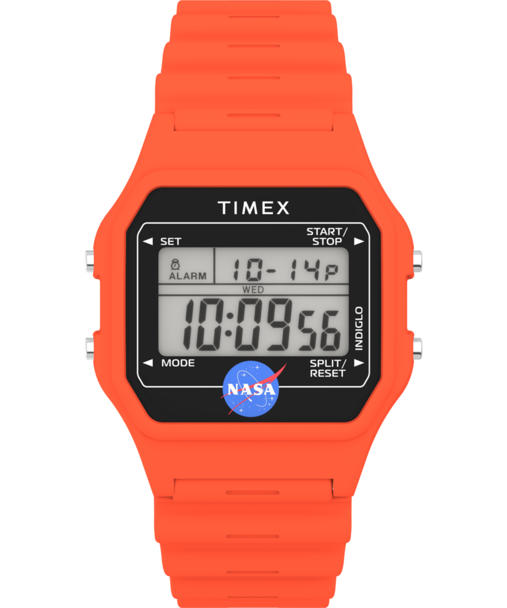 【新品未使用】TIMEX NASA デジタル腕時計 Timex Main Street NASA Artemis Digital 36mm Resin Strap Watch