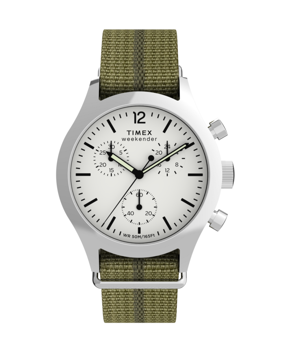 Timex Weekender New England Chronograph 40mm Eco-Conscious Fabric
