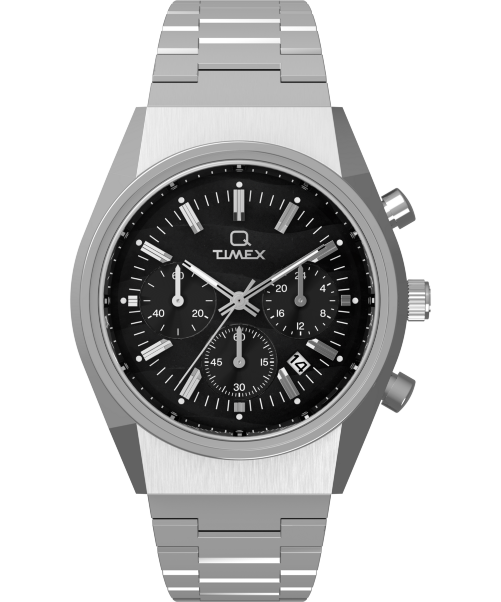 Q Timex® Falcon Eye Chronograph 40mm Stainless Steel Bracelet