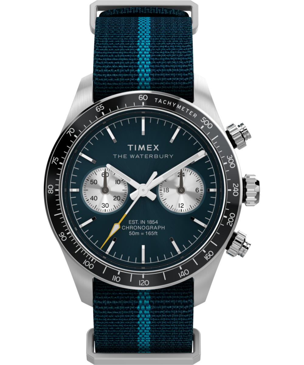 Waterbury Heritage Chronograph 39mm Fabric Strap Watch - TW2Y39000