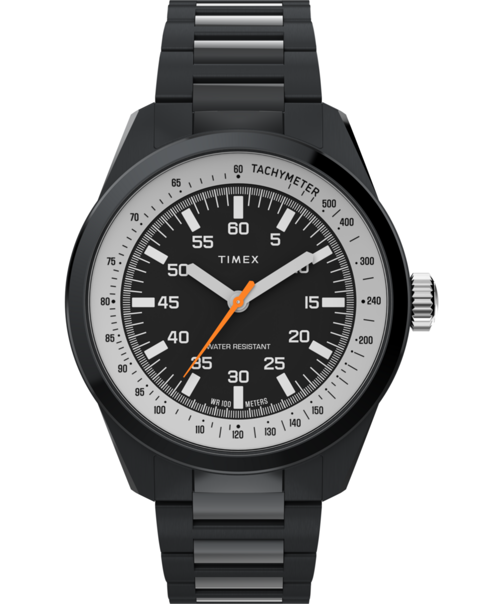 時計 TIMEX RHC Huckberry x Timex 1979 Black Max 41mm Stainless Steel Bracelet