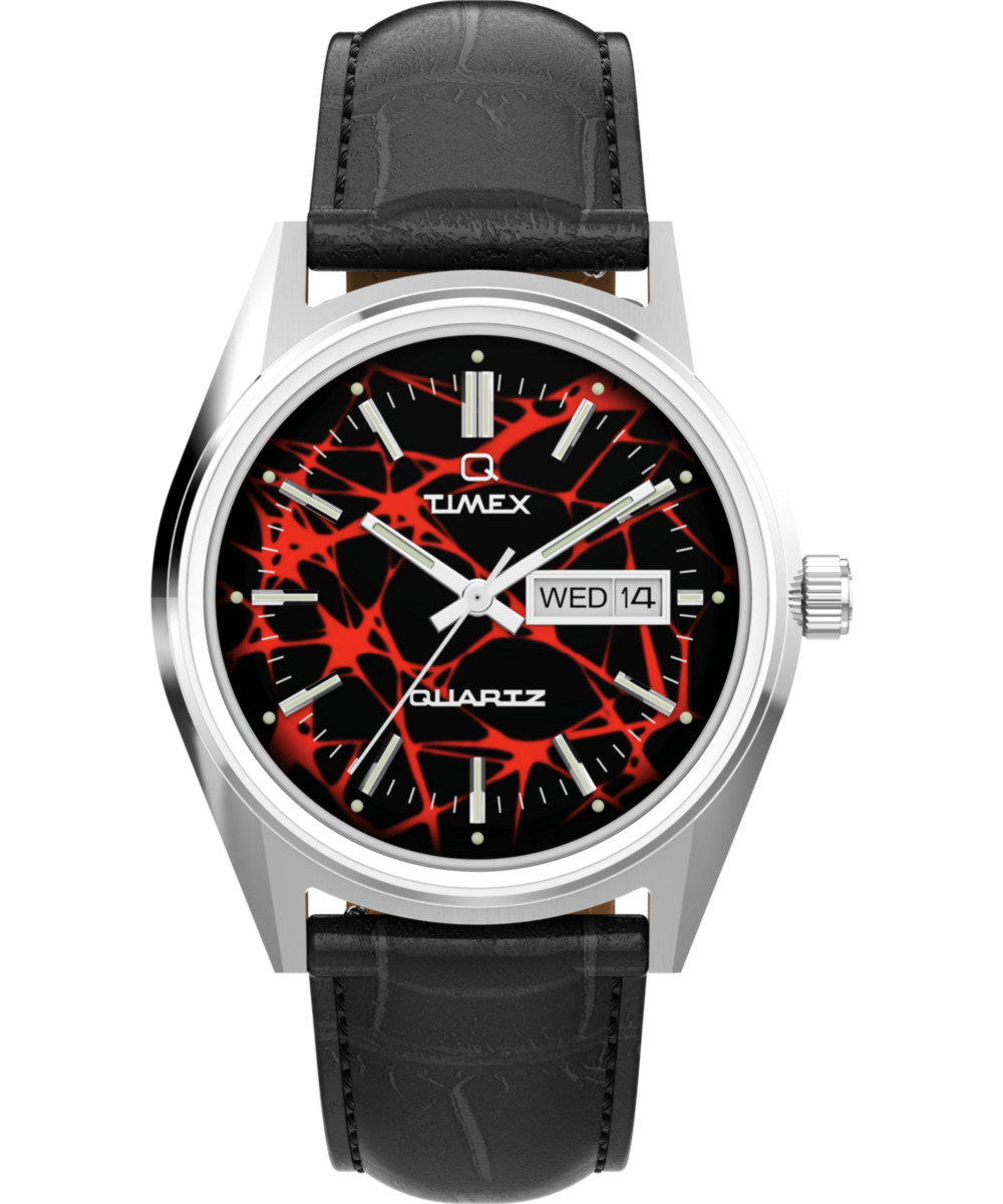 Q Timex Red Vega 1978 Reissue 38mm Leather Strap Watch - TW2Y55700