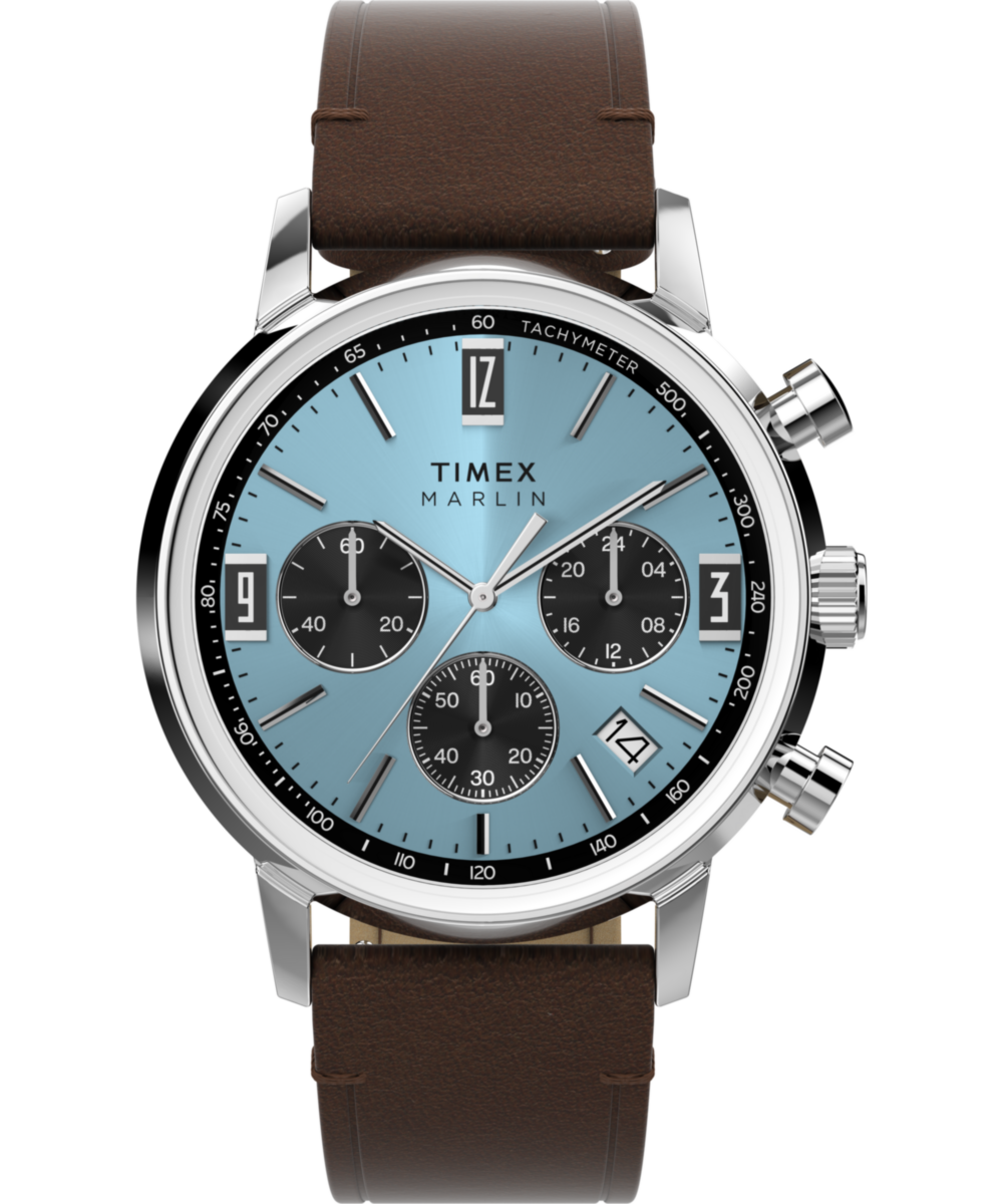 Marlin® Chronograph Tachymeter 40mm Leather Strap Watch Marlin® Chronograph Tachymeter 40mm Leather Strap Watch
