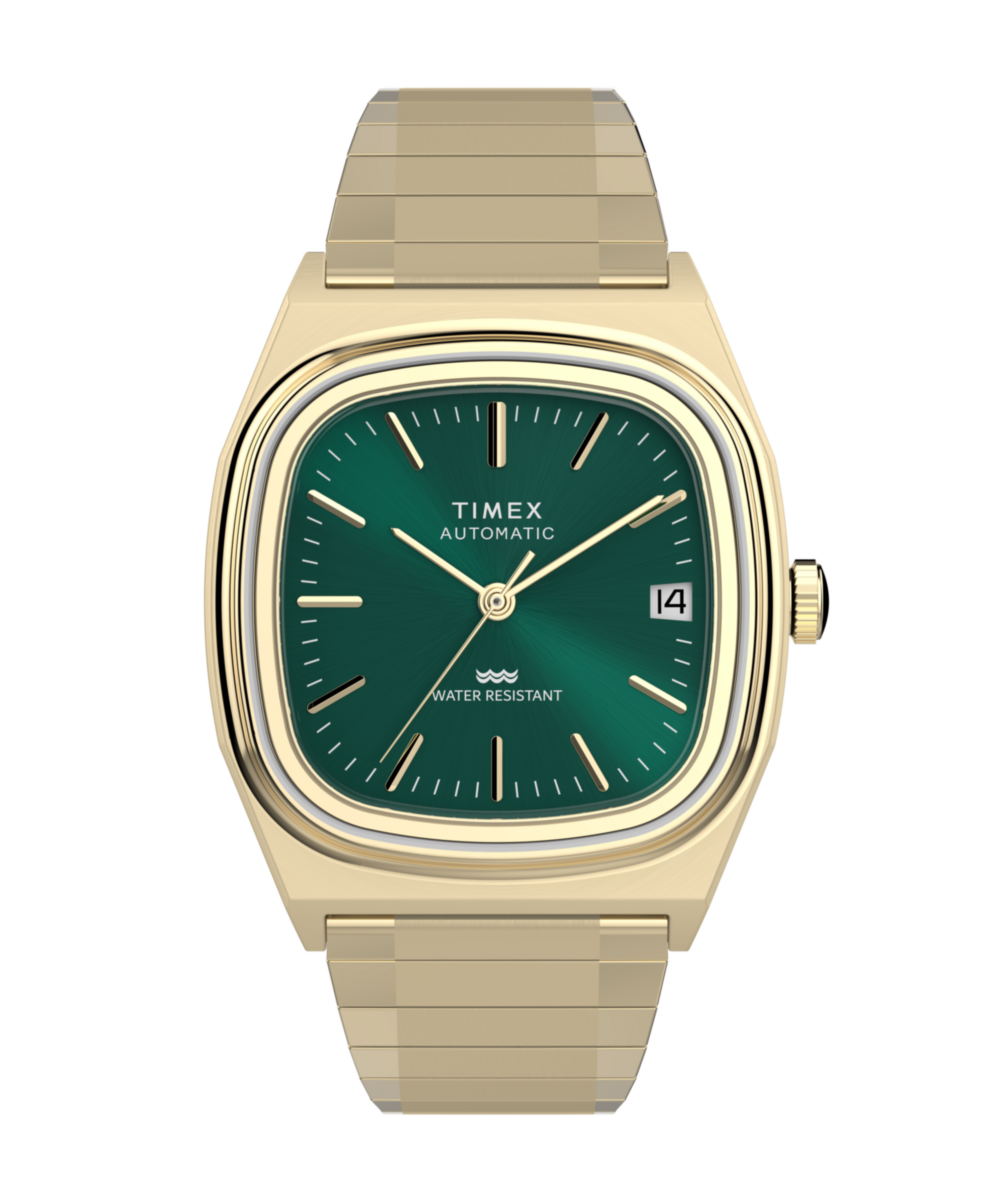 Timex® Automatic 1983 E Line 34mm Stainless Steel Expansion Band