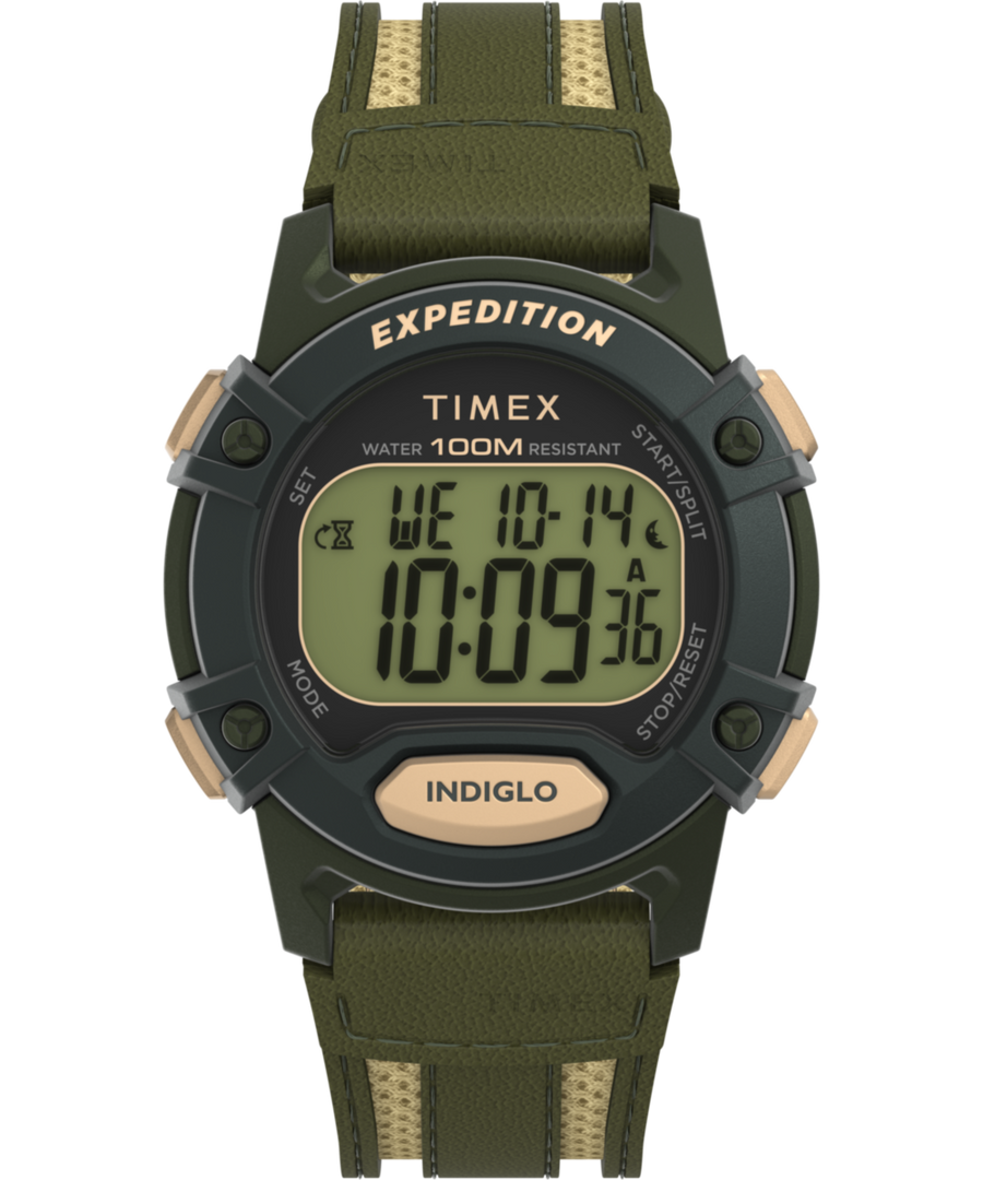 TW4B30300 Expedition CAT5 40mm Leather and Fabric Strap Watch Primary Image