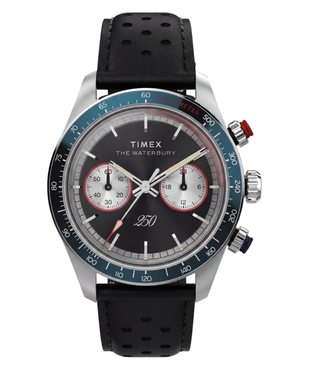 Waterbury Heritage America 250 39mm Leather Strap Watch
