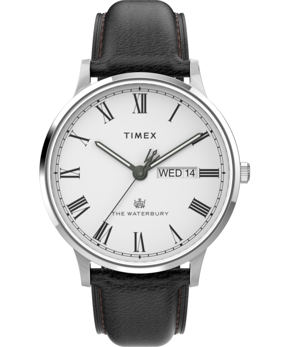 Waterbury Classic Day/Date 40mm Leather Strap Watch - TW2U88400 | Timex EU