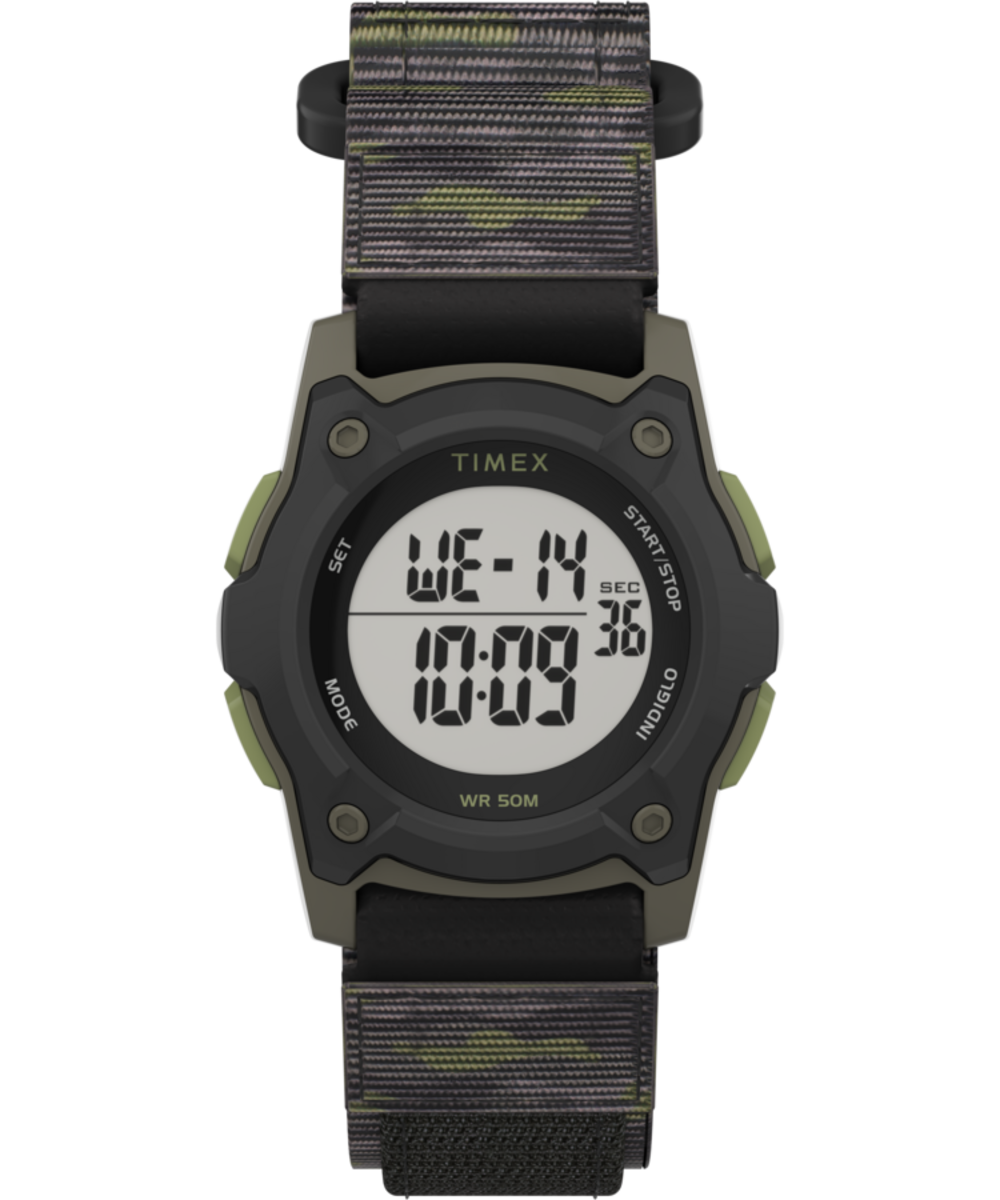 TIMEX TIME MACHINES® 35mm Green/Brown Camo Fast Wrap® Kids Digital Wat -  TW7C77500 | Timex EU