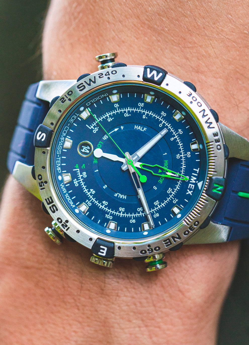Expedition Tide-Temp-Compass 45mm Silicone Strap Watch - TW2V22100 ...