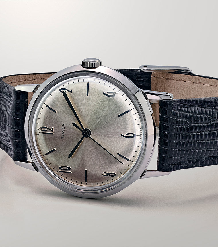 Marlin® Hand-Wound 34mm Leather Strap Watch - TW2R47900 | Timex EU