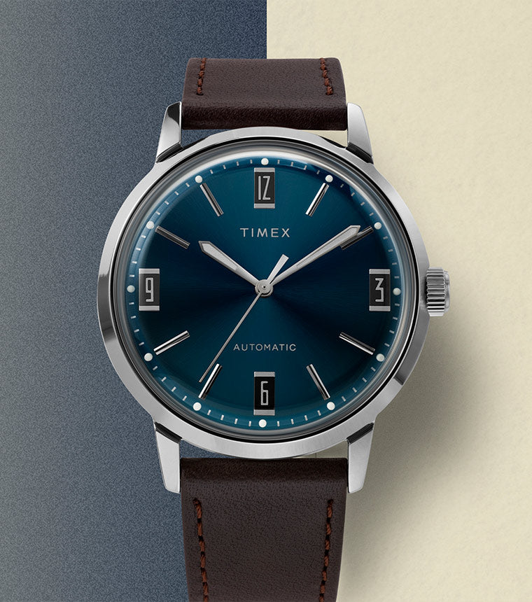 Marlin Automatic 40mm Leather Strap Watch