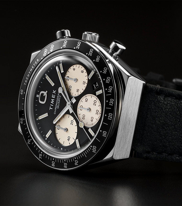Q Timex Chronograph 40mm Leather Strap Watch - TW2V42700 | Timex EU