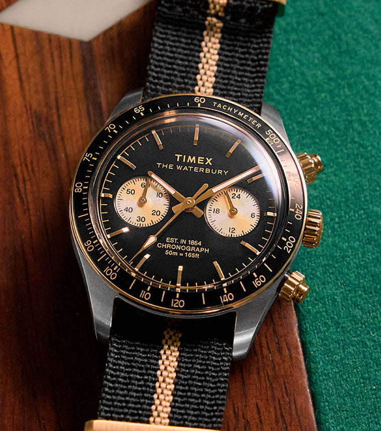 Waterbury Heritage Chronograph 39mm Fabric Strap Watch TW2Y35400