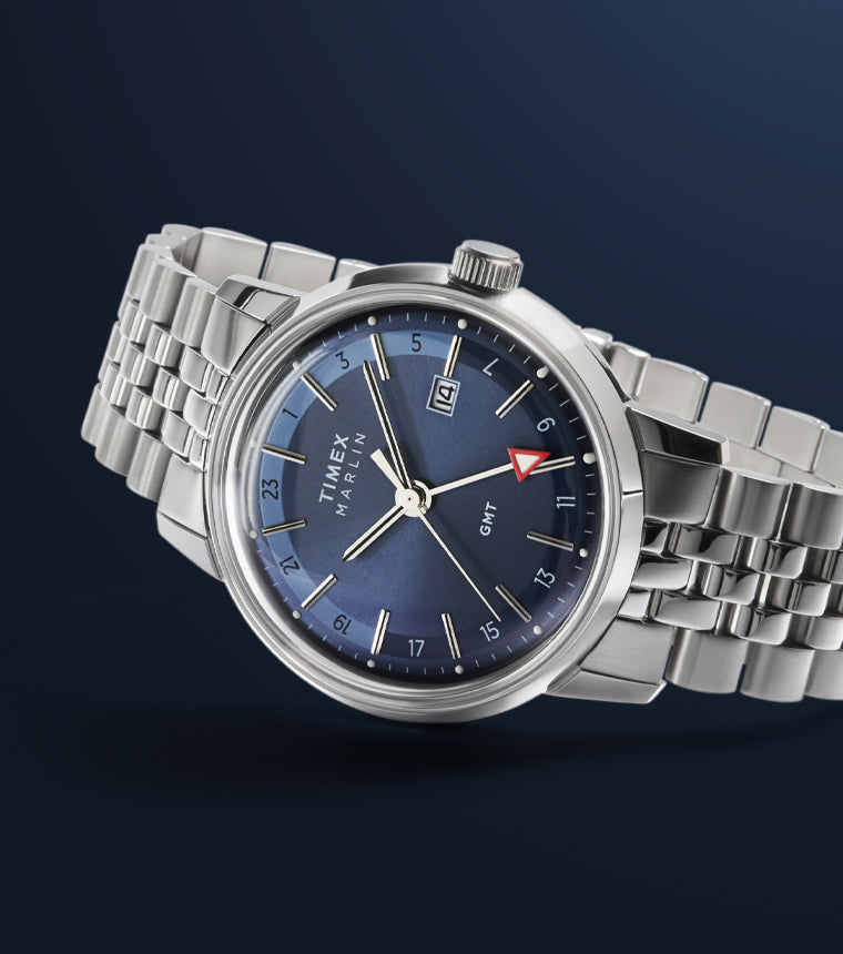 Marlin® Quartz GMT 40mm Stainless Steel Bracelet Watch - TW2Y47600