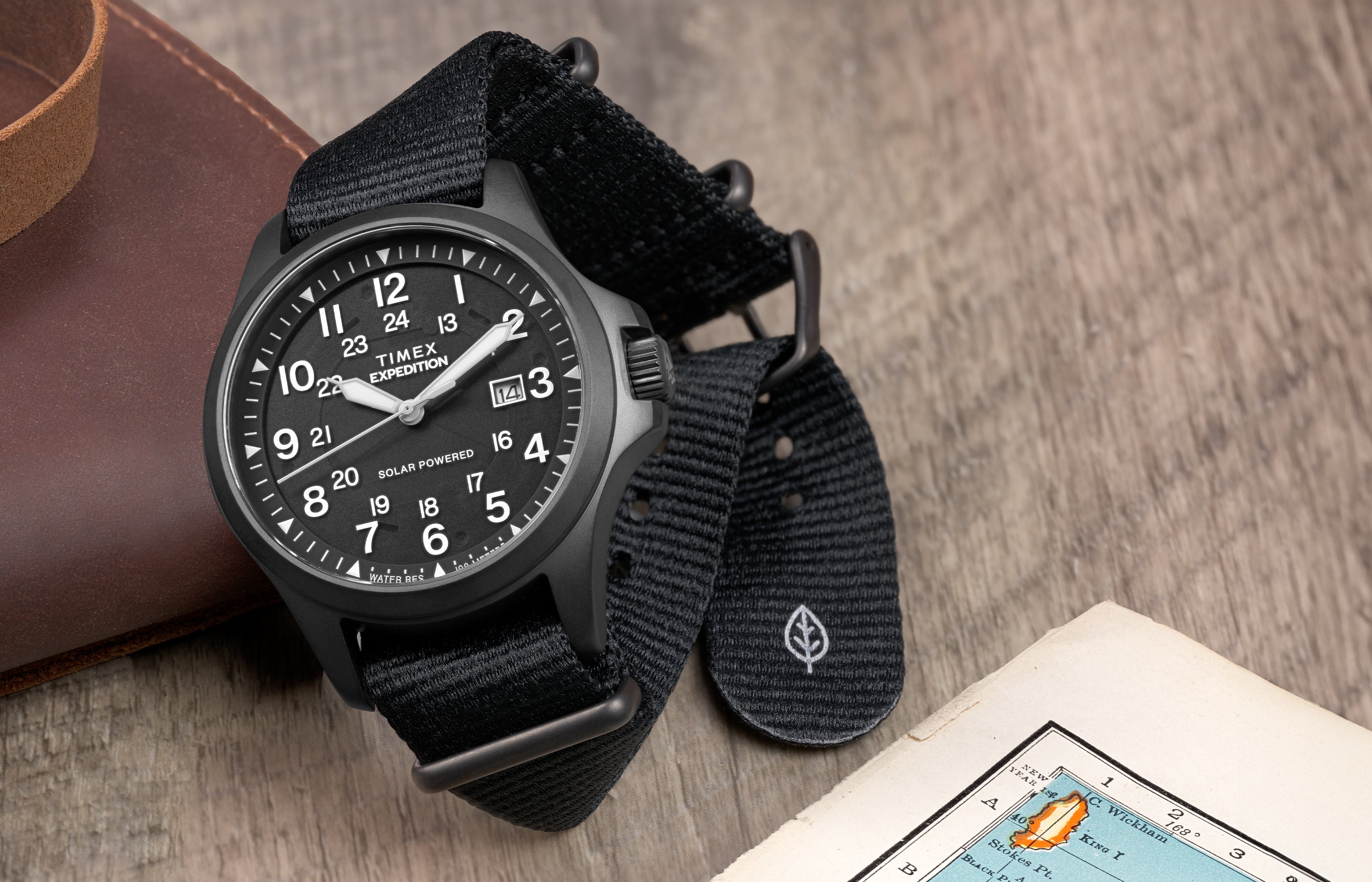 Expedition® Field Post Solar 41mm Eco-Conscious Fabric Strap Watch