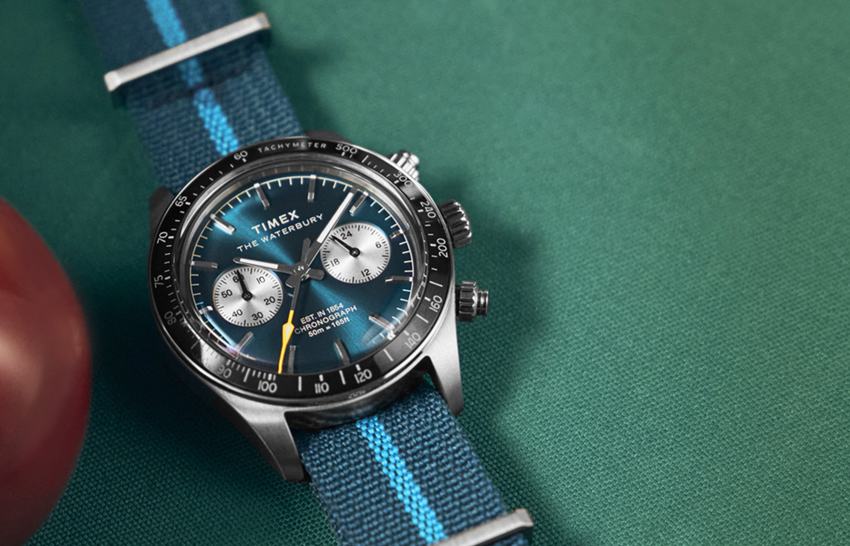Waterbury Heritage Chronograph 39mm Fabric Strap Watch - TW2Y39000