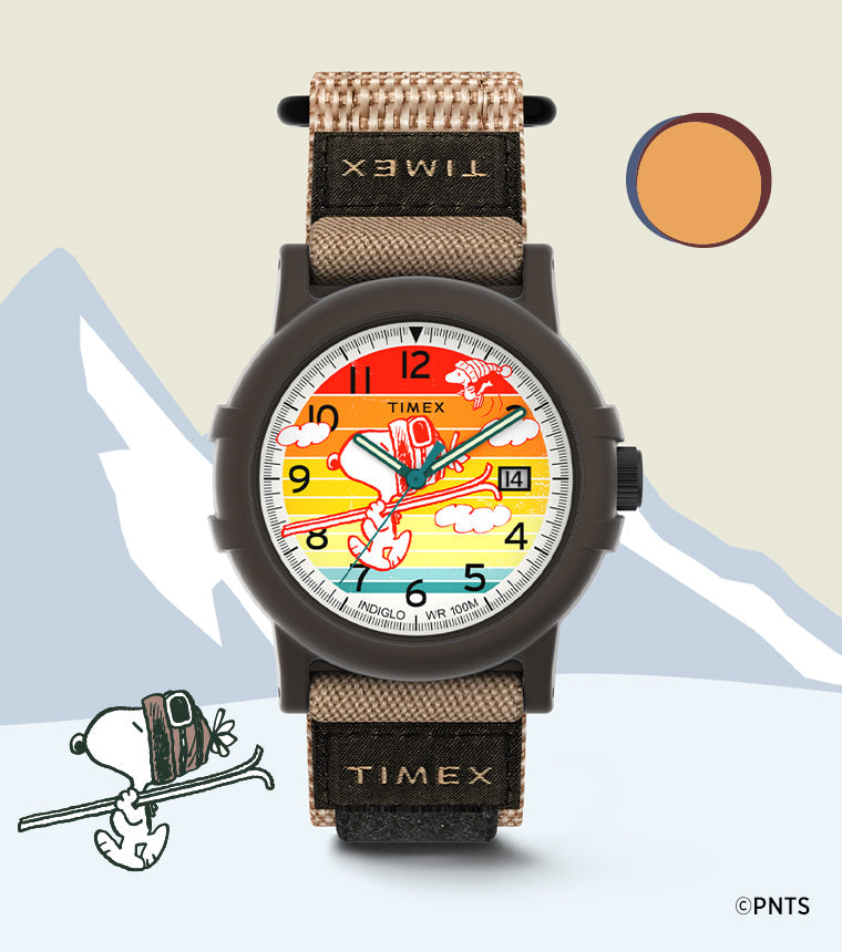 Peanuts® x Timex Camper Ski 38mm Fabric Strap Watch - TW4B34900