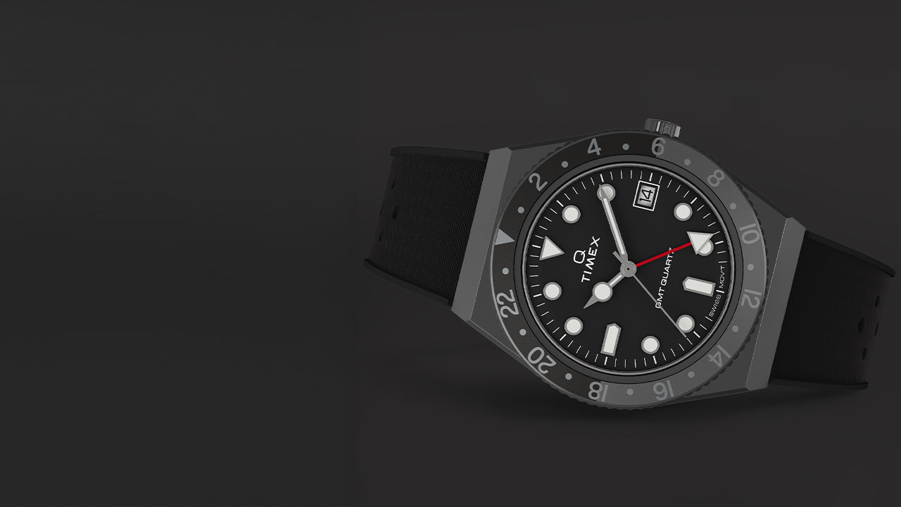 Q Timex GMT 38mm Synthetic Rubber Strap Watch - TW2V38200 | Timex EU