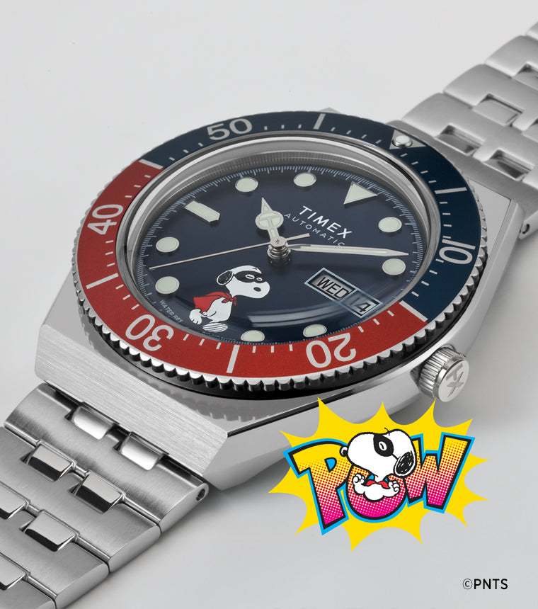 Peanuts® x Timex M79 Automatic 40mm Stainless Steel Bracelet Watch