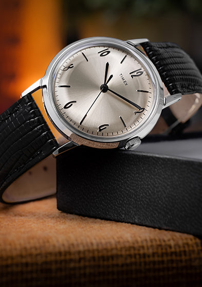 Marlin® Hand-Wound 34mm Leather Strap Watch - TW2R47900 | Timex EU