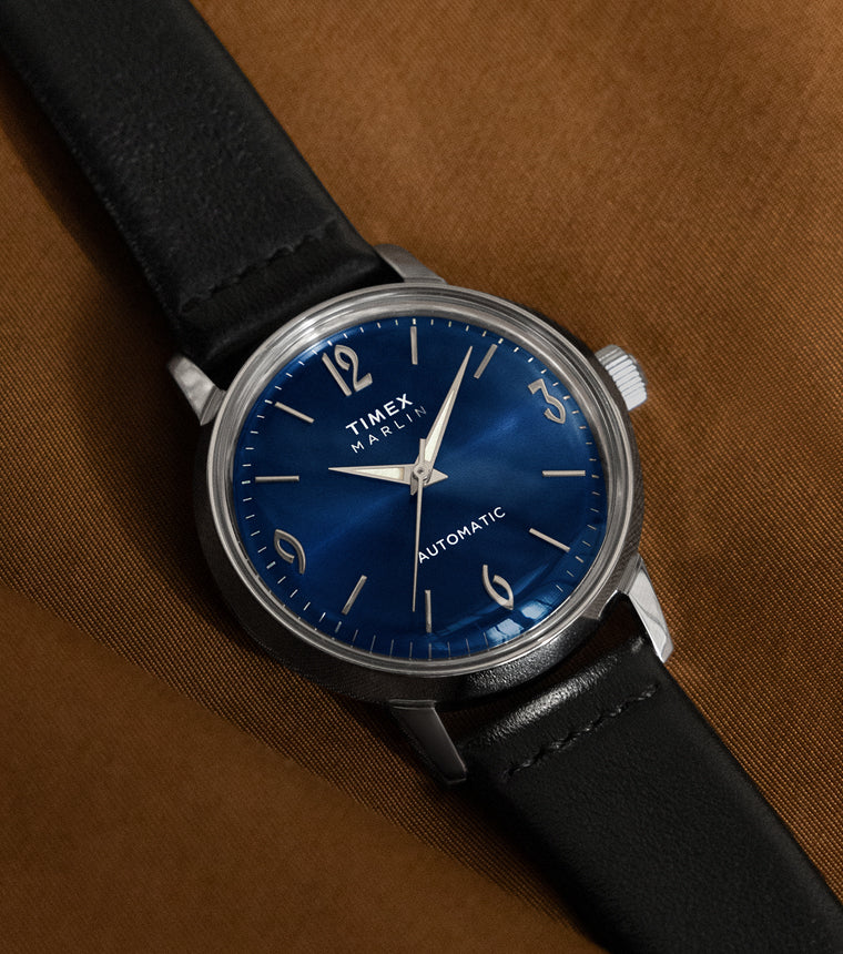 Marlin® Automatic 40mm Leather Strap Watch - TW2W93100 | Timex EU