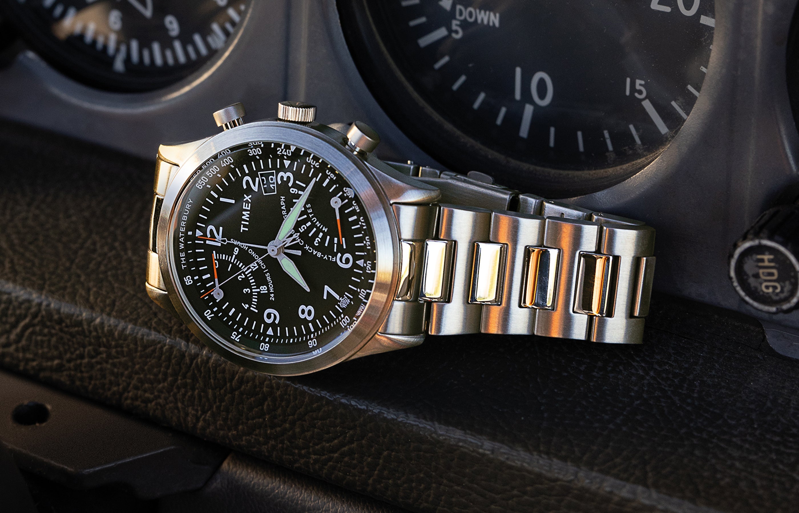 Waterbury Traditional Fly Back Chronograph 43mm Stainless Steel