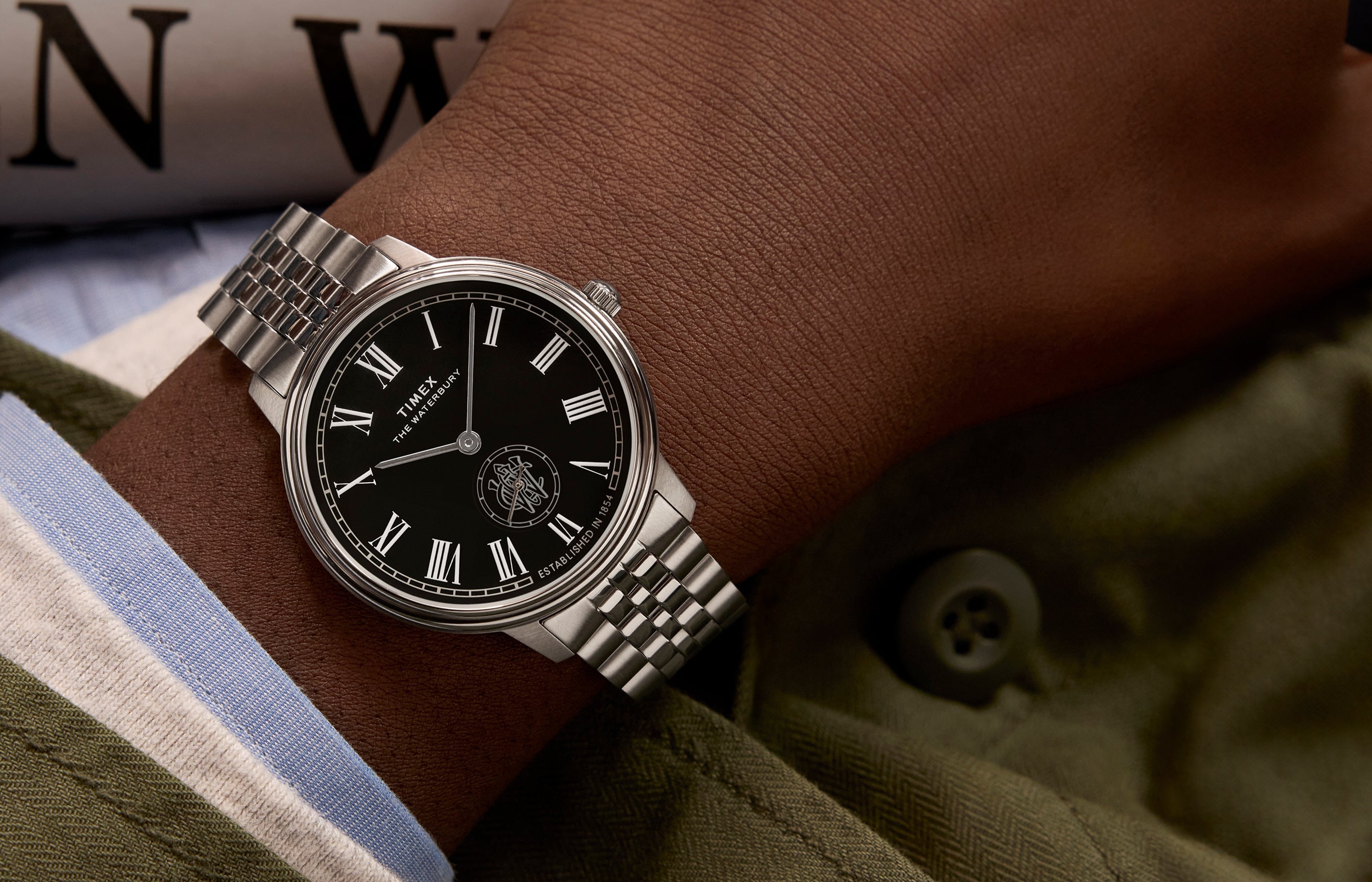 Waterbury Metropolitan Sub-Second 39mm Stainless Steel Bracelet