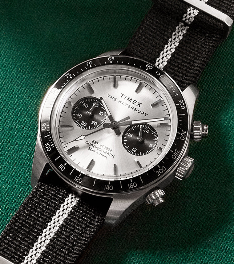 Waterbury Heritage Chronograph 39mm Fabric Strap Watch - TW2Y35500