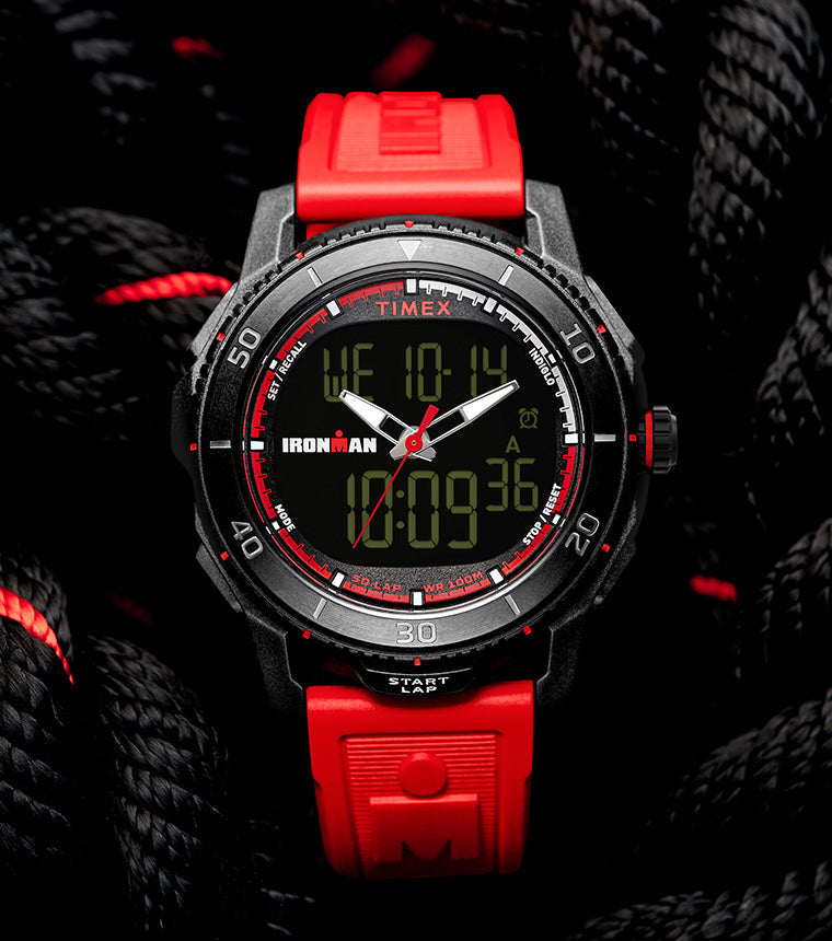 TIMEX® IRONMAN® Adrenaline Ana-digi 46.5mm PU Strap Watch