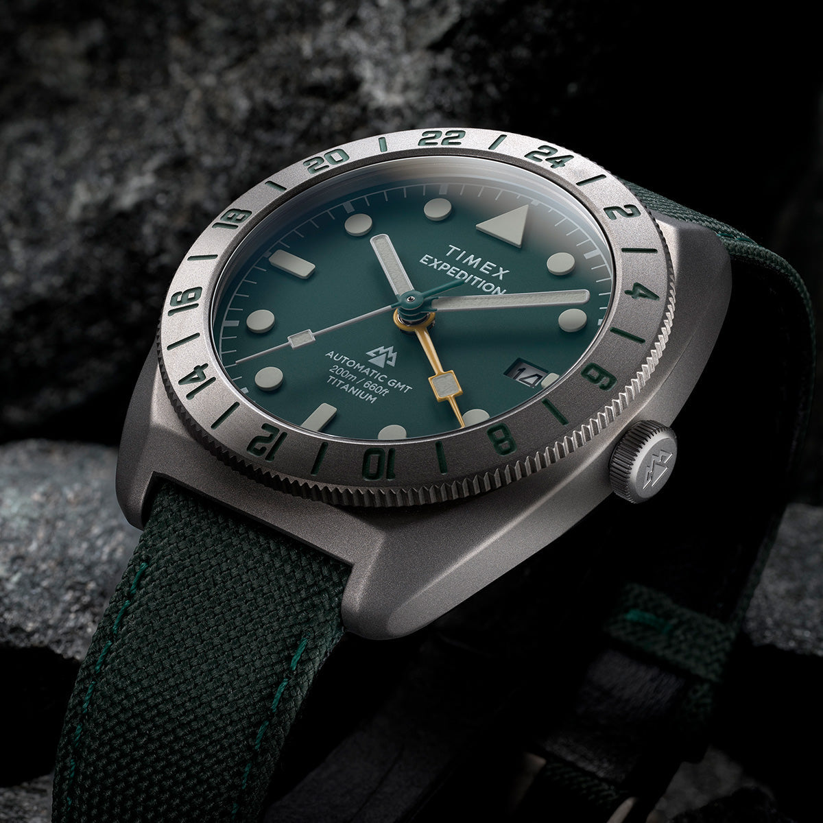 Expedition® Pioneer Titanium Automatic GMT 41mm Fabric Strap Watch Expedition® Pioneer Titanium Automatic GMT 41mm Fabric Strap Watch
