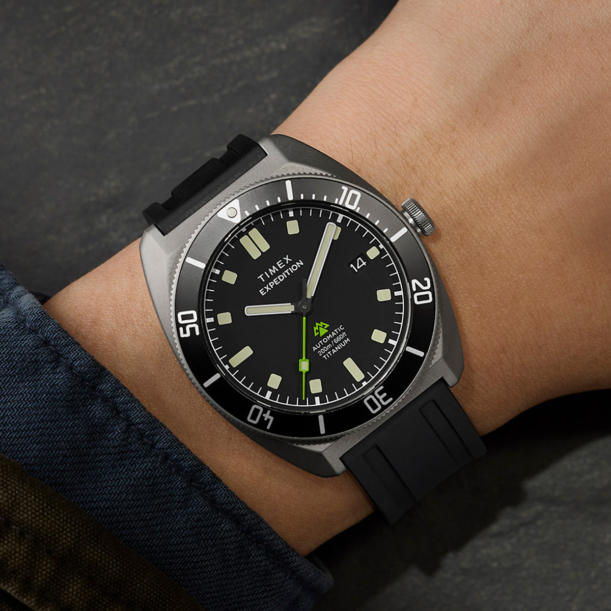 Expedition® Pioneer Titanium Automatic 41mm HNBR Synthetic Rubber