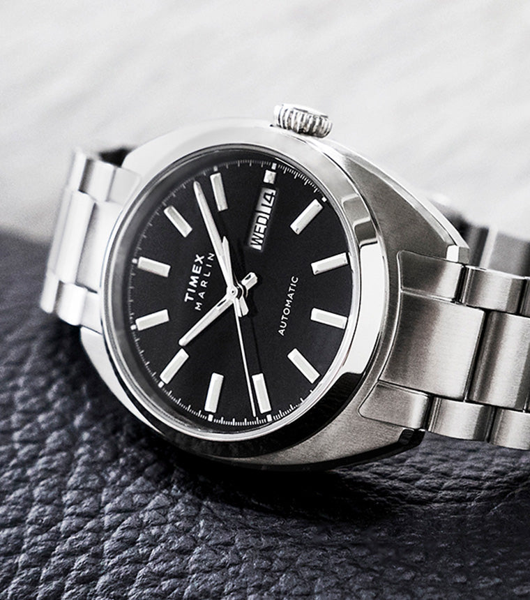 Marlin® Draper Automatic 37mm Stainless Steel Bracelet Watch