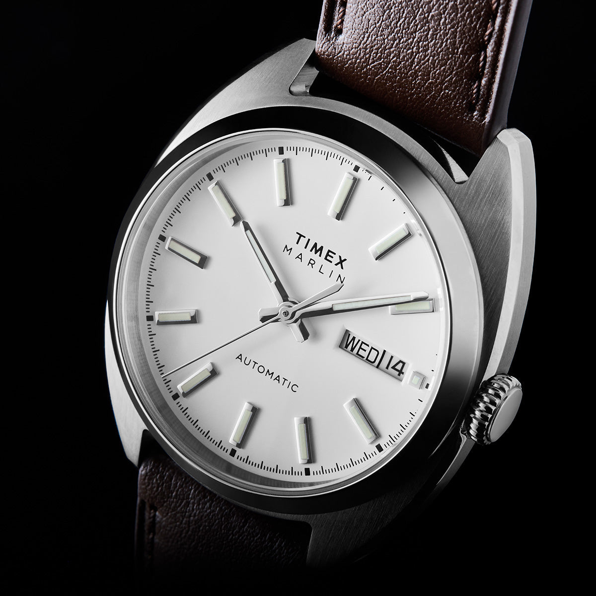 Marlin® Draper Automatic 37mm Leather Strap Watch - TW2Y65200