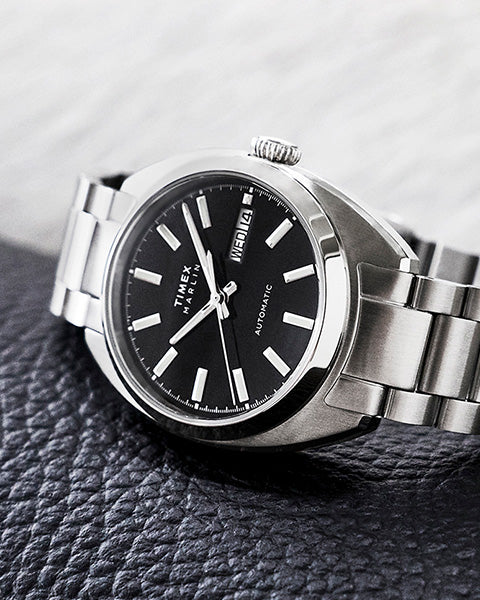 Timex Legacy Day and Date 36mm Stainless Steel Bracelet Watch