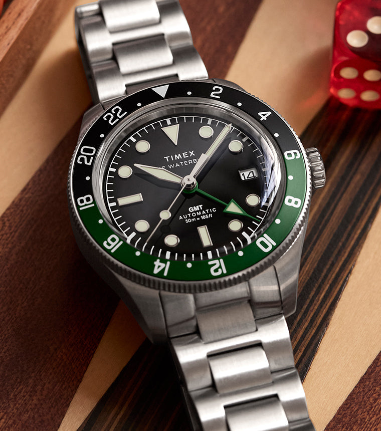 Waterbury Heritage Automatic GMT 41.5mm Stainless Steel Bracelet
