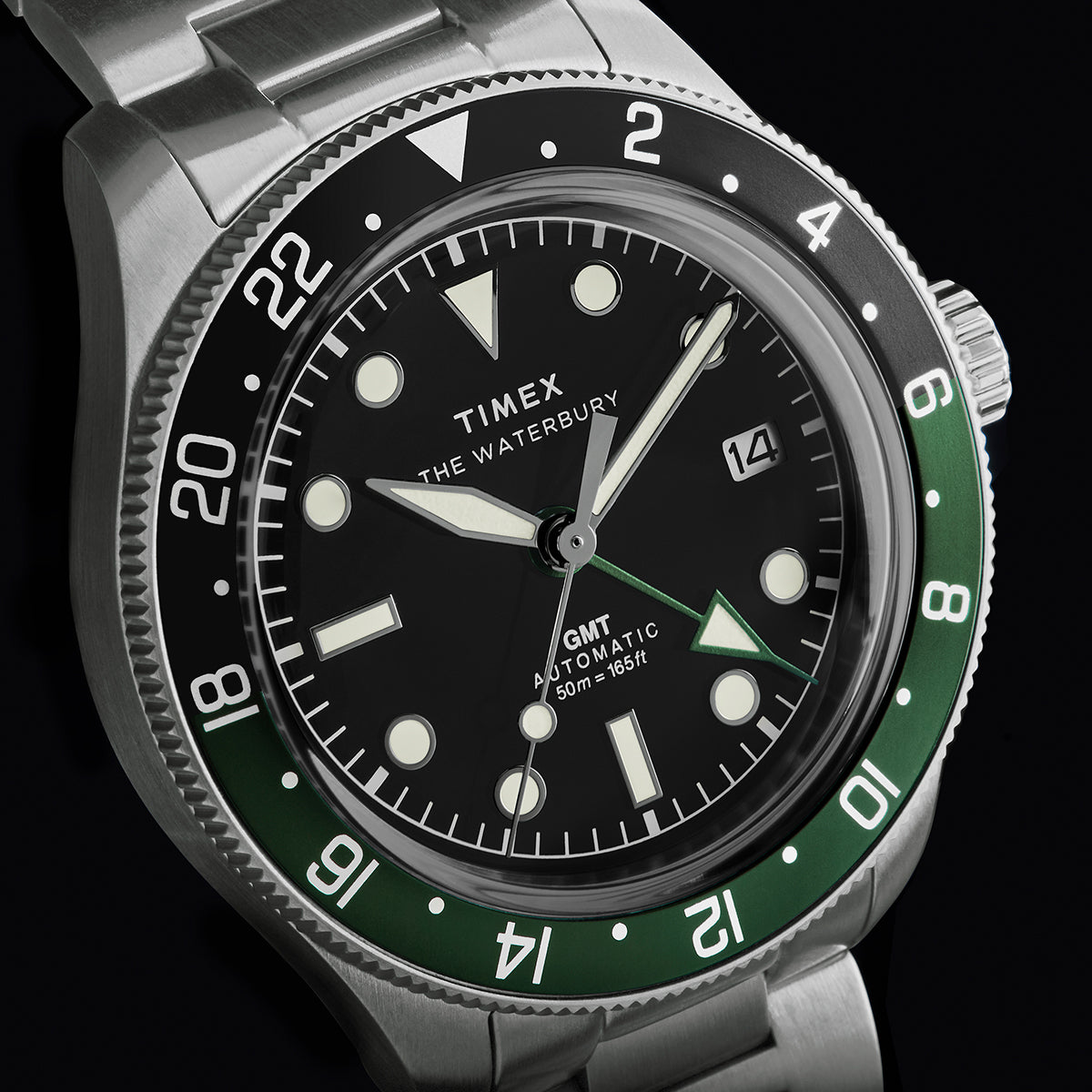 Waterbury Heritage Automatic GMT 41.5mm Stainless Steel Bracelet