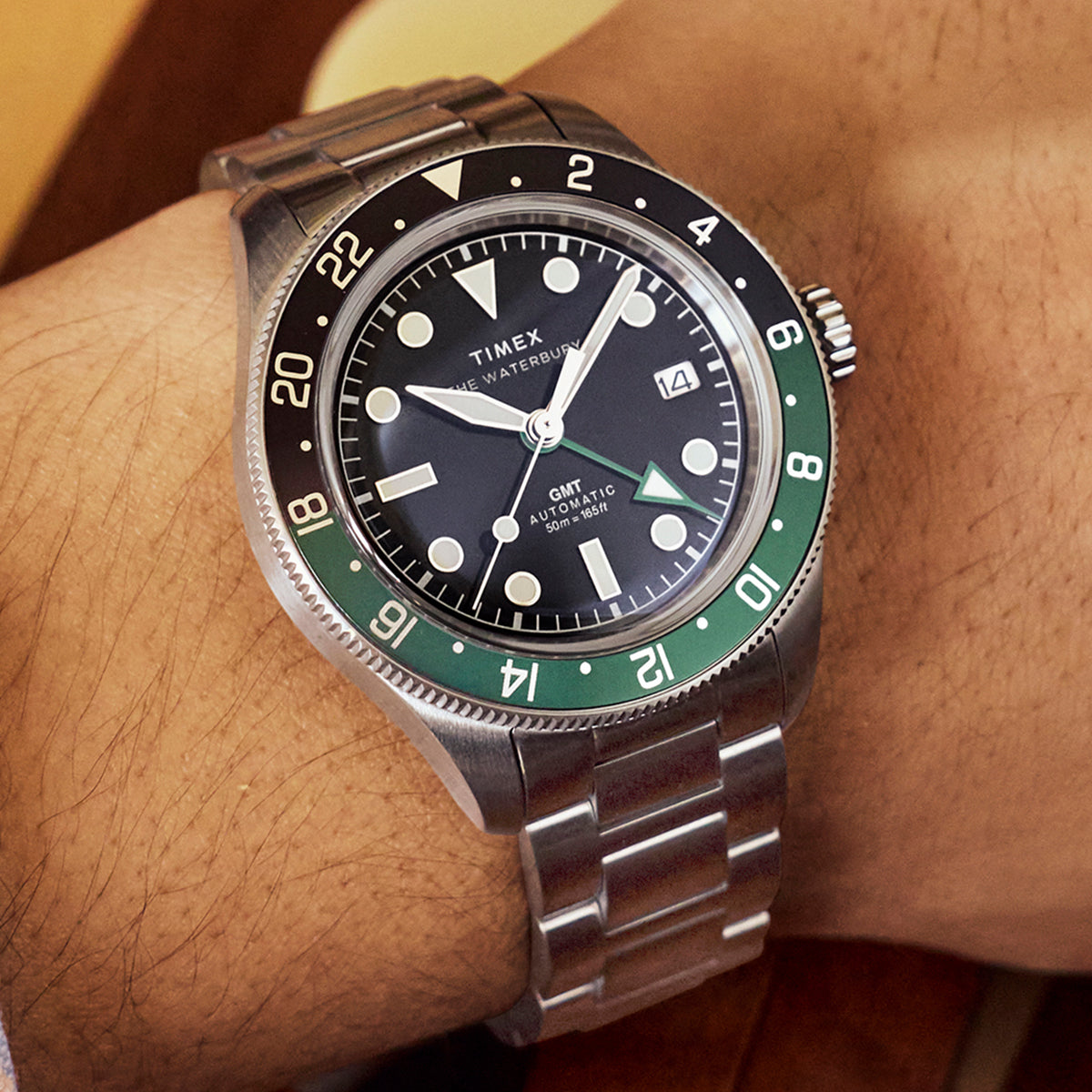 Waterbury Heritage Automatic GMT 41.5mm Stainless Steel Bracelet
