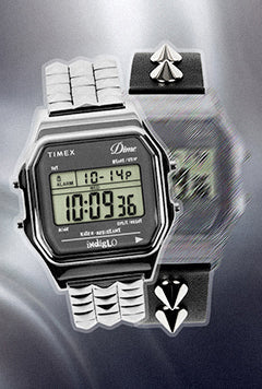 Timex - Orologio Q Timex x Keith Haring da 38 mm con cinturino in caucciù sintetico Timex - Orologio Q Timex x Keith Haring da 38 mm con cinturino in caucciù sintetico