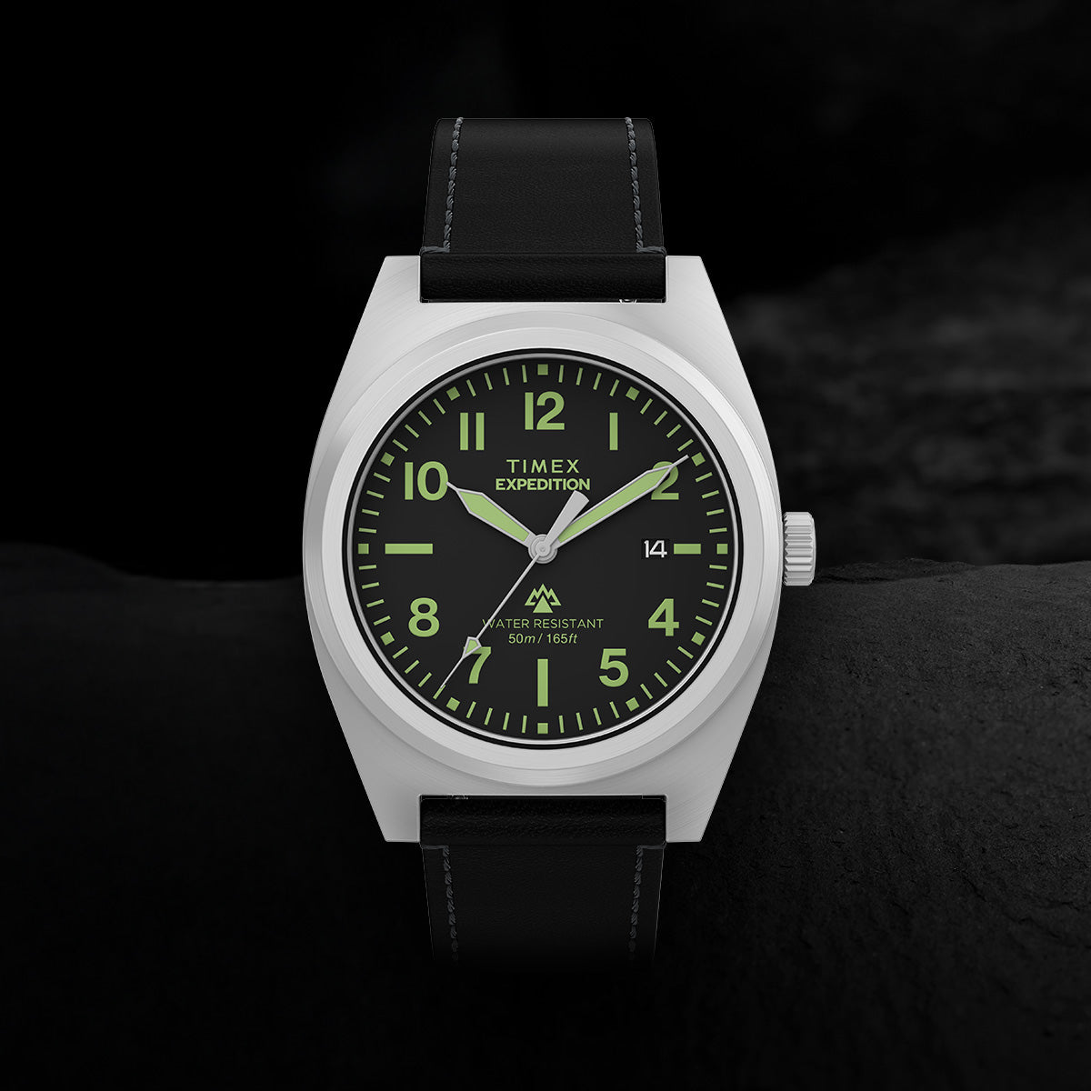 Expedition® Capstone 39mm Eco-Friendly Leather Strap Watch