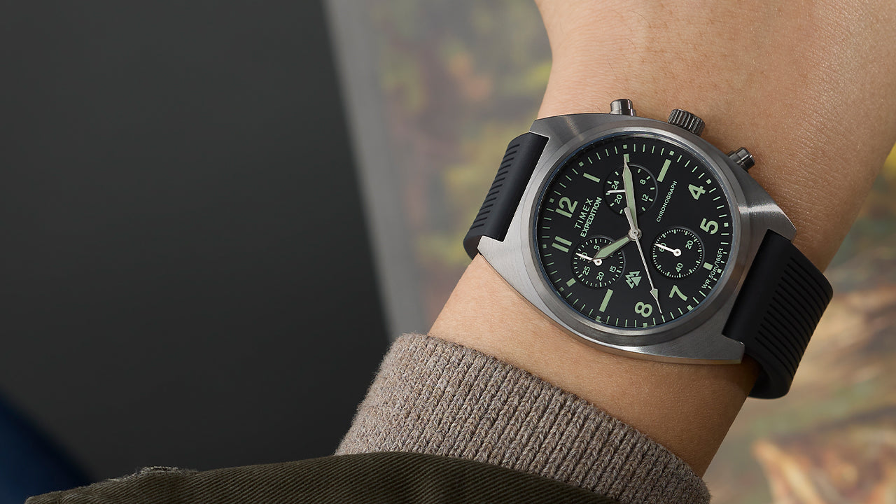 Expedition® Capstone Chronograph 41mm Silicone Strap Watch