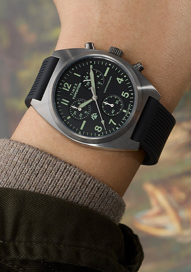 Expedition® Capstone Chronograph 41mm Silicone Strap Watch