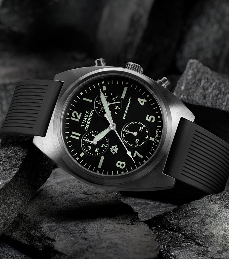 Expedition® Capstone Chronograph 41mm Silicone Strap Watch Expedition® Capstone Chronograph 41mm Silicone Strap Watch