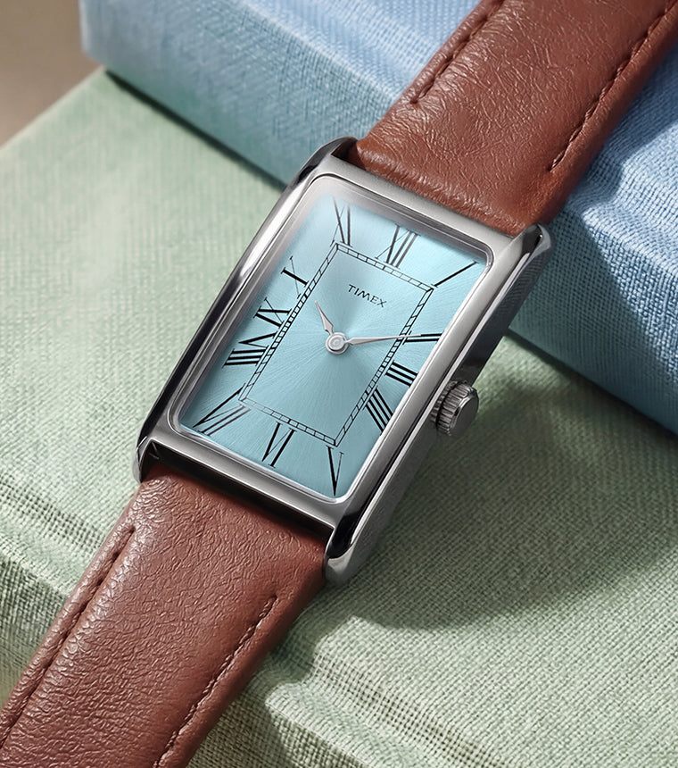 Timex® 1976 Lexington Reissue Inspired 21mm Leather Strap Watch