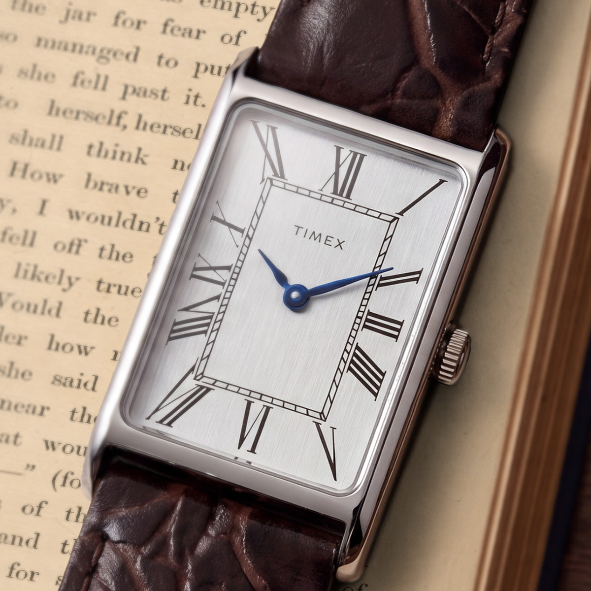 Timex 1976 Lexington Reissue Inspired 21mm Leather Strap Watch